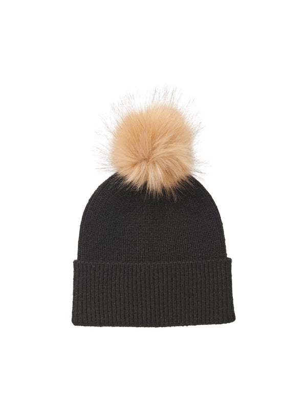 Pieces BINA Bobble Hat - Borderland Muff
