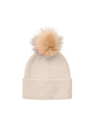 Pieces BINA Bobble Hat - Borderland Muff