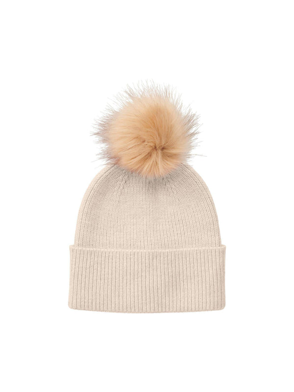 Pieces BINA Bobble Hat - Borderland Muff