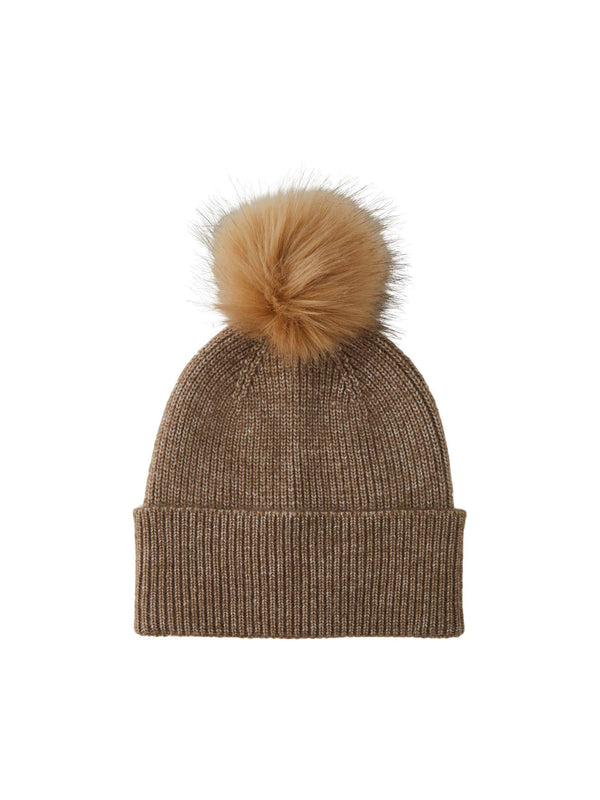 Pieces BINA Bobble Hat - Borderland Muff