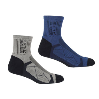 Regatta Mens 2Pack Outdoor Socks -NAVY - Borderland Muff