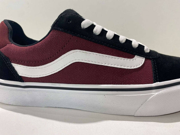 VANS Mens Ward Deluxe Shoe -HERRINGBONE PORT - Borderland Muff