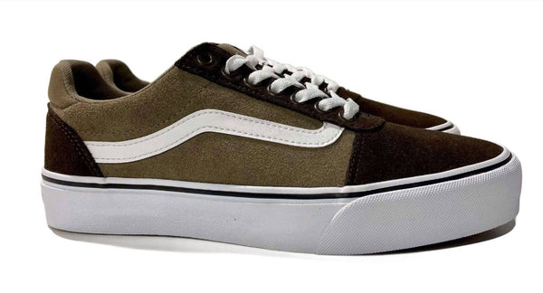 VANS Mens Ward Deluxe Retro Shoe -BROWN - Borderland Muff