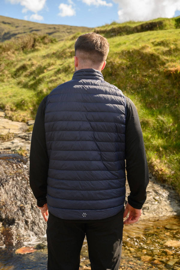 Mac in a Sac Mens Alpine Gilet -NAVY - Borderland Muff
