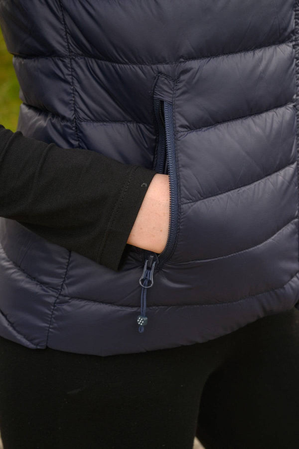 Mac in a Sac Ladies Alpine Gilet -NAVY - Borderland Muff