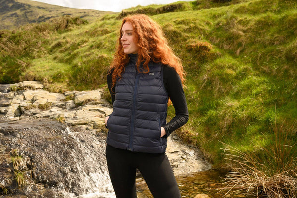 Mac in a Sac Ladies Alpine Gilet -NAVY - Borderland Muff