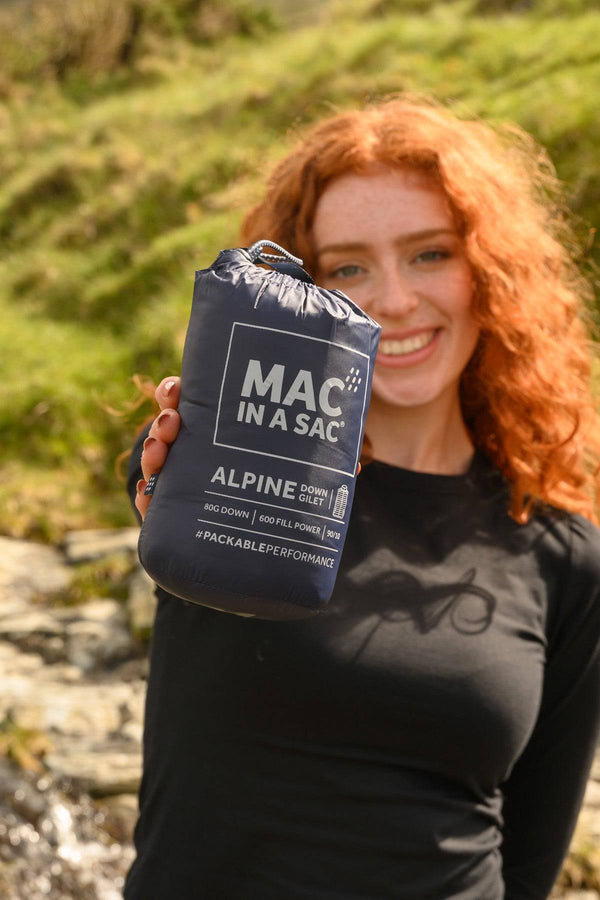 Mac in a Sac Ladies Alpine Gilet -NAVY - Borderland Muff