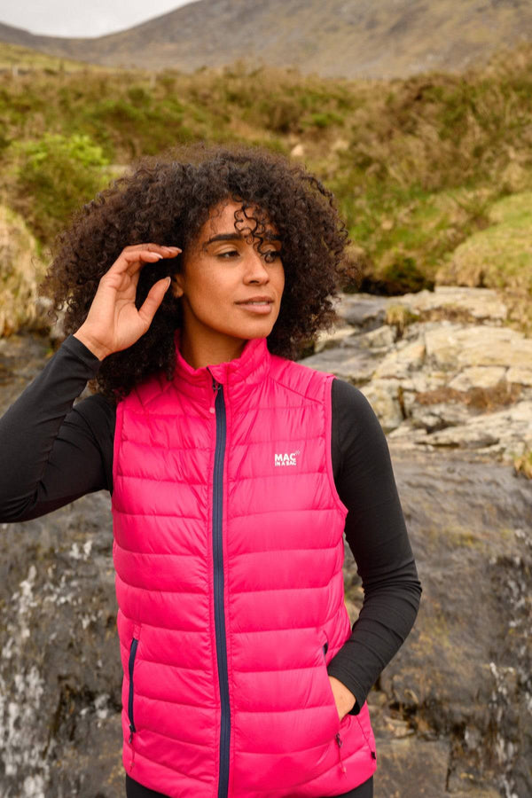 Mac in a Sac Ladies Alpine Gilet -FUCHSIA - Borderland Muff