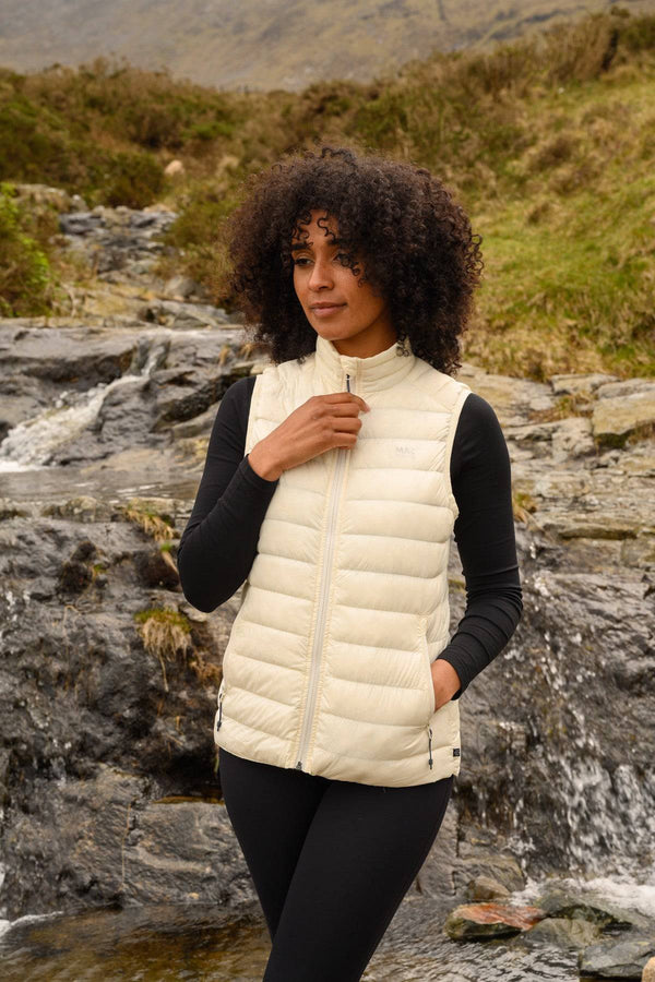 Mac in a Sac Ladies Alpine Gilet -IVORY - Borderland Muff