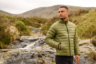 Mac in a Sac Mens Polar Reversible Jacket -KHAKI/BLACK - Borderland Muff