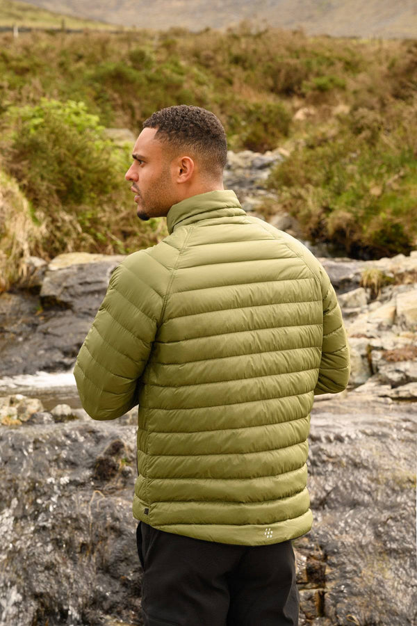 Mac in a Sac Mens Polar Reversible Jacket -KHAKI/BLACK - Borderland Muff