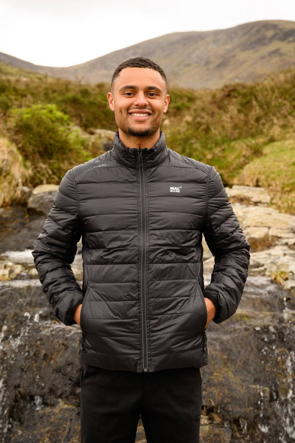 Mac in a Sac Mens Polar Reversible Jacket -BLACK/CHARCOAL - Borderland Muff