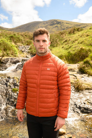 Mac in a Sac Mens Polar Reversible Jacket -ORANGE/GREY - Borderland Muff