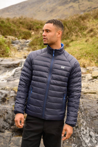 Mac in a Sac Mens Polar Reversible Jacket -BLUE/NAVY - Borderland Muff