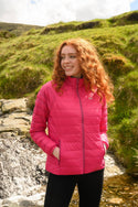 Mac in a Sac Ladies Polar Reversible Jacket -FUCHSIA/NAVY - Borderland Muff