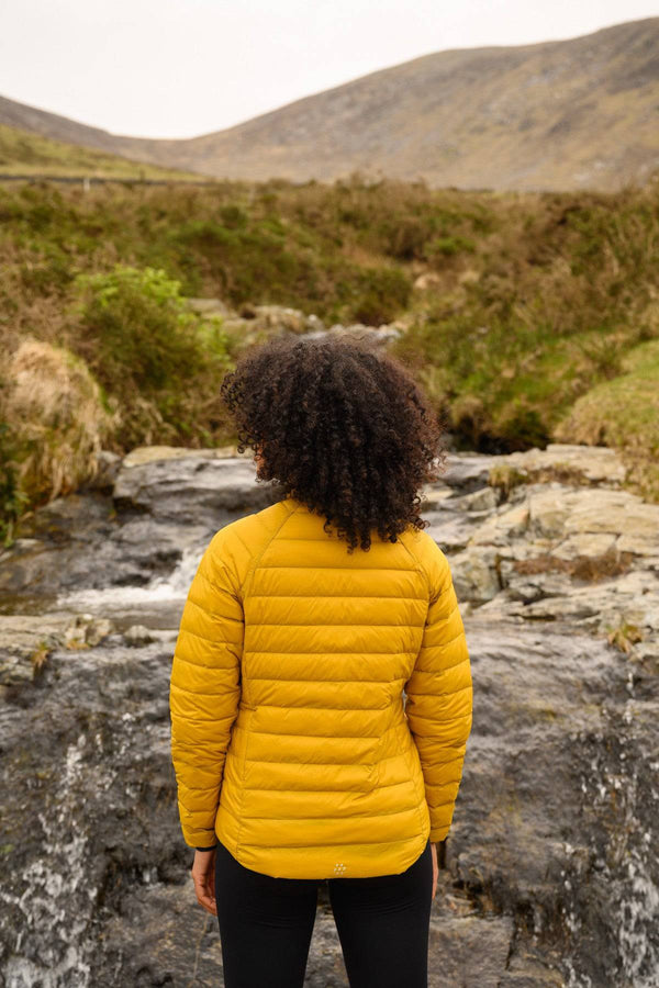Mac in a Sac Ladies Polar Reversible Jacket -MUSTARD/NAVY - Borderland Muff
