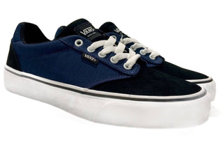 VANS Mens Atwood Deluxe Herringbone Shoe -DRESS BLUE - Borderland Muff