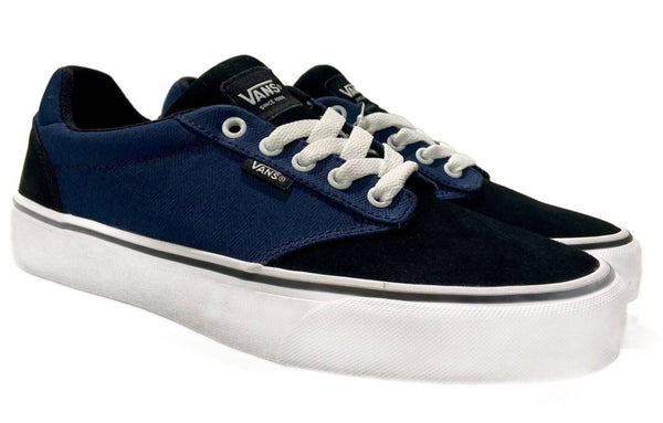 VANS Mens Atwood Deluxe Herringbone Shoe -DRESS BLUE - Borderland Muff
