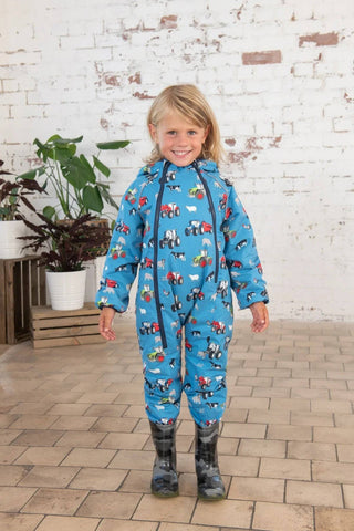 Lighthouse Kids Jamie Padded Puddlesuit -FARM - Borderland Muff