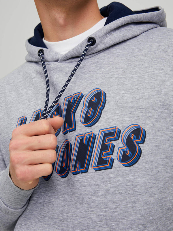 Jack & Jones JCOFRIDAY Hoody-LIGHT GREY - Borderland Muff