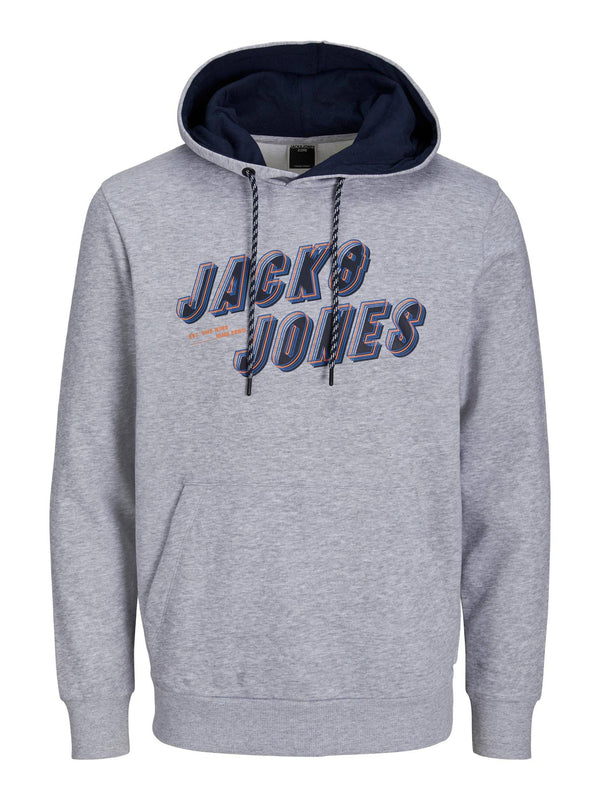Jack & Jones JCOFRIDAY Hoody-LIGHT GREY - Borderland Muff