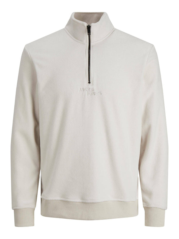 Jack & Jones JORFRIDAY Half-Zip Sweatshirt-MOONBEAM - Borderland Muff