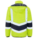 Supertouch 2 Tone Hi Vis Puffer Jacket-HIVIZ YELNVY - Borderland Muff