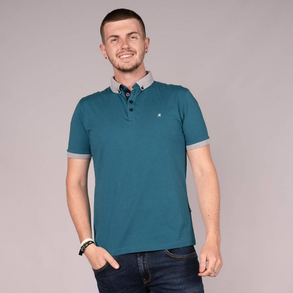 Mineral PRINCES Men's Polo-TEAL - Borderland Muff