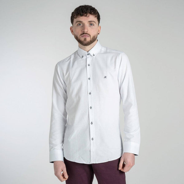 Mineral LOLLAND Men's Shirt-WHITE - Borderland Muff