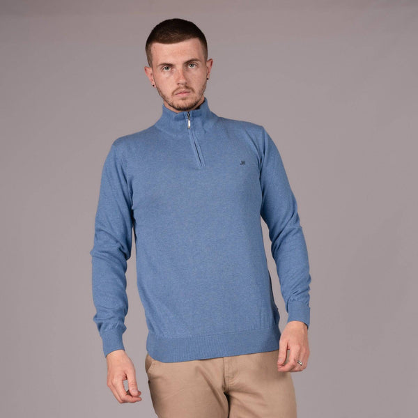 Mineral ALTIS Half Zip Sweatshirt-BLUE - Borderland Muff