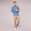 Mineral ALTIS Half Zip Sweatshirt-BLUE - Borderland Muff