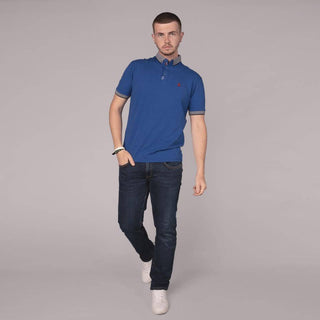 Mineral PARIS Men's Polo-ROYAL BLUE - Borderland Muff