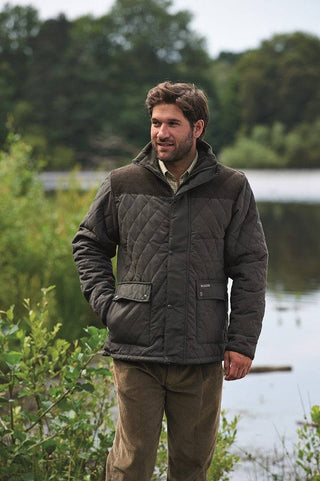 Champion Mens Lewis Padded Jacket-OLIVE - Borderland Muff