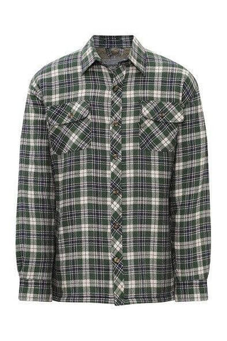Champion Mens Pennine Fleece Lined Shirt-GREEN - Borderland Muff