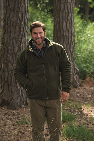 Champion Mens Glen Padde Fleece-OLIVE - Borderland Muff