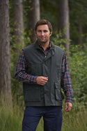 Champion Mens Lanark Wax Bodywarmer-GREEN - Borderland Muff
