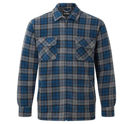 Fort Mens Portman Fleece Sherpa Lined Jacket-NAVY - Borderland Muff