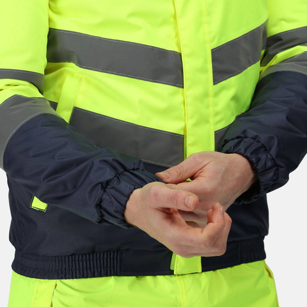 Regatta Pro Hi Vis Waterproof Bomber-HIVIZ YELNVY - Borderland Muff