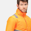 Regatta Pro Hi Vis Waterproof Bomber-HIVIZ ORANVY - Borderland Muff