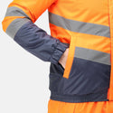 Regatta Pro Hi Vis Waterproof Bomber-HIVIZ ORANVY - Borderland Muff