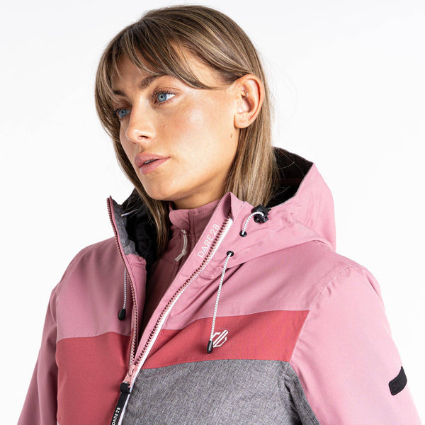 Dare2b Ladies Ice Gleam Ski Jacket -ROSE - Borderland Muff