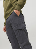 Jack & Jones JJFLAKE Cargo Pant ASPHALT - Borderland Muff