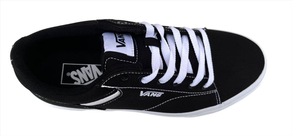 VANS Mens Seldan Canvas Black White-BLACK WHITE - Borderland Muff