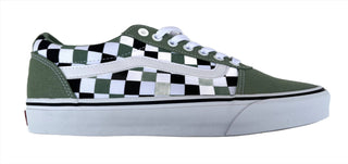 VANS Mens Ward Multi Checker Green White-GREEN - Borderland Muff