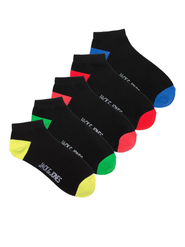 Jack & Jones JACCOLORFUL Sock 5Pk-BLACK - Borderland Muff