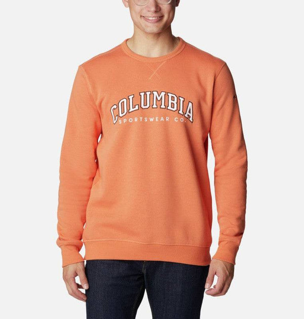 M Columbia Logo Fleece Crew-ORANGE - Borderland Muff