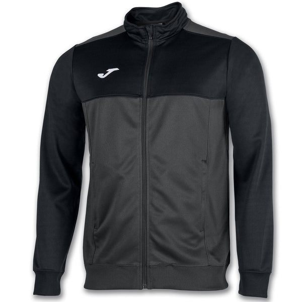 JOMA Kids Winner 2 Tone Full Zip Jacket-ANTHRACITE - Borderland Muff