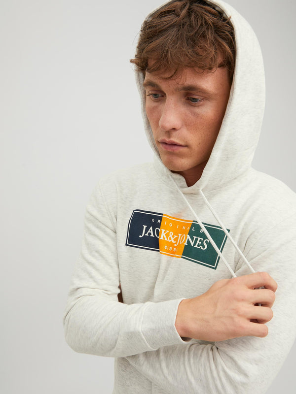 Jack & Jones Cody Hoody-WHITE - Borderland Muff