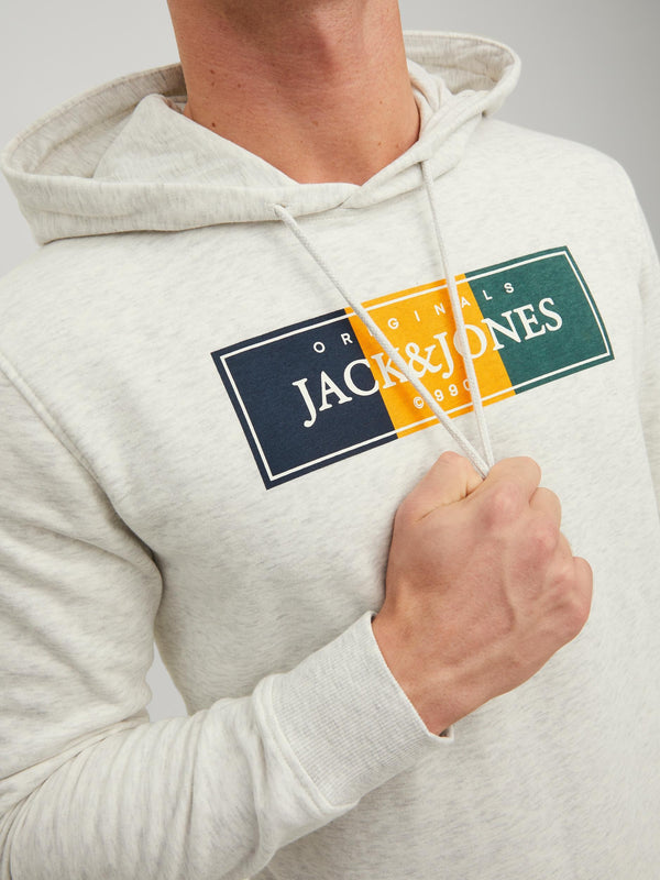 Jack & Jones Cody Hoody-WHITE - Borderland Muff