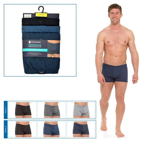 Tom Franks 197 Jersey Boxer-NAVY - Borderland Muff